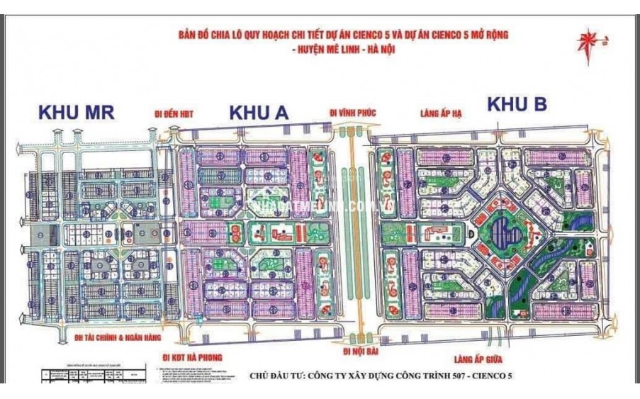 Cập nhật bảng hàng tháng 11/2025 dự án Cienco 5 Mê Linh